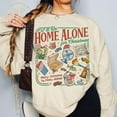 thumbnail image 2 of I’ll Be Home Alone For Christmas Sweatshirt, Retro Winter Movie-Inspired Crewneck, 2 of 6