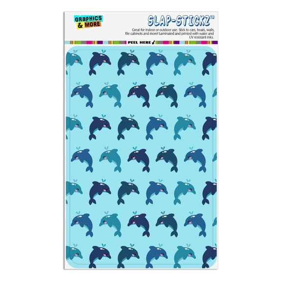 Cute Kawaii Dolphins Pattern Home Business Office Sign