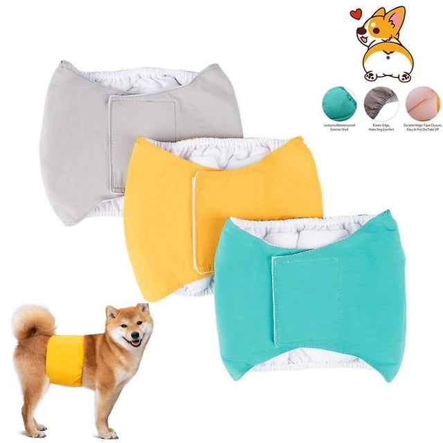 Pantalones fisiológicos impermeables para perros, pañales reutilizables para cachorros, bragas lavables para perros, ropa interior para perros machos
