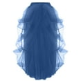 thumbnail image 4 of Fesfesfes Women Skirt Tulle Long Skirt High Waist Ruffle Floor Length Wedding Puffy Maxi Skirts or, 4 of 7
