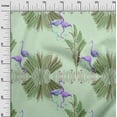 thumbnail image 3 of oneOone Rayon Mint Fabric Tropical Flamingo Fabric For Sewing Printed Craft Fabric By The Yard 56 Inch Wide, 3 of 4