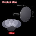 thumbnail image 2 of Uxcell Acrylic Ornament Blanks Round Keychain Blanks with Holes for Daily DIY Projects 15 Pcs Clear 3", 2 of 6