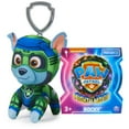 thumbnail image 5 of PAW Patrol: The Mighty Movie, 4-Inch Tall Rocky Plush Toy with Keychain Clip for Kids 3+, 5 of 5