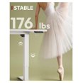 Standing Desk 60x24 Height Adjustable with 1 Inch Thick Piece Desktop ...
