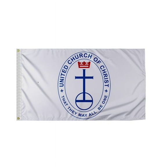 PromoPatriot 12"x18" Inch United Church of Christ Flag, Heavy Duty 200D Nylon, Canvas Header & Brass Grommets