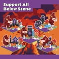 thumbnail image 2 of 200-Piece Magnetic Blocks Set with Light-Up Accent Cubes, 22 Textured Designs, Fantasy STEM Building Toy, 0.8-Inch Mini Blocks, Ages 3+, 2 of 6