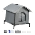 thumbnail image 4 of Casa Refrescante de Verano para Gatos, Refugio para Gatitos, Reutilizable, con Soporte Elevado, Transpirable, para Gatos Callejeros, Condominio para M M, 4 of 8