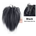 thumbnail image 1 of yeacher High Ponytail Clip-In Hair Extension with Bangs - Natural Black Synthetic Fiber, Long Straight & Short Messy Styles, Lightweight & Reusable for Daily Use, 1 of 6