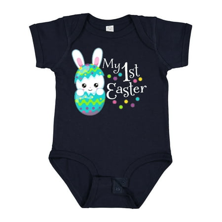 

Inktastic My First Easter- Bunny in an Egg Gift Baby Boy or Baby Girl Bodysuit
