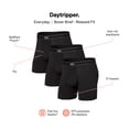 thumbnail image 2 of SAXX Underwear Co. Men's Daytripper Comfort Stretch Boxer 3 Pack, Black, Medium, 2 of 6