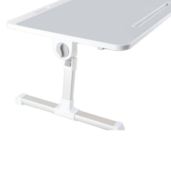 Portable Laptop Bed Table with Foldable Legs Aluminum Alloy, Rotating Desktop, Large Space, Minimalist Design for Writing Working Reading Eating