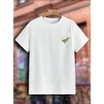 thumbnail image 1 of [Casual Cool] Men's Street Style Graffiti Skateboard Graphic Tee - Vibrant Text & Design, Comfortable Cotton Blend, Round Neck, Short Sleeve, Ideal for Casual Wear, 1 of 5