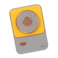 thumbnail image 2 of Ventilador portátil para colgar en el cuello, USB, recargable, mini enfriador, deportes, viajes, suministros de refrigeración, amarillo Advancent HA004082-03B, 2 of 6