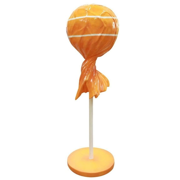 Orange Lollipop Over Sized Statue