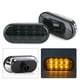 thumbnail image 3 of 1 Par De Luces LED De Marcador Lateral ámbar Para Coche, Lente Negra Compatible Con Lente Ahumada ámbar LED Completo Para Remolque, Camión, Luz De Marcador Lateral Para Bora MK4 ANGGREK GDQC03, 3 of 8