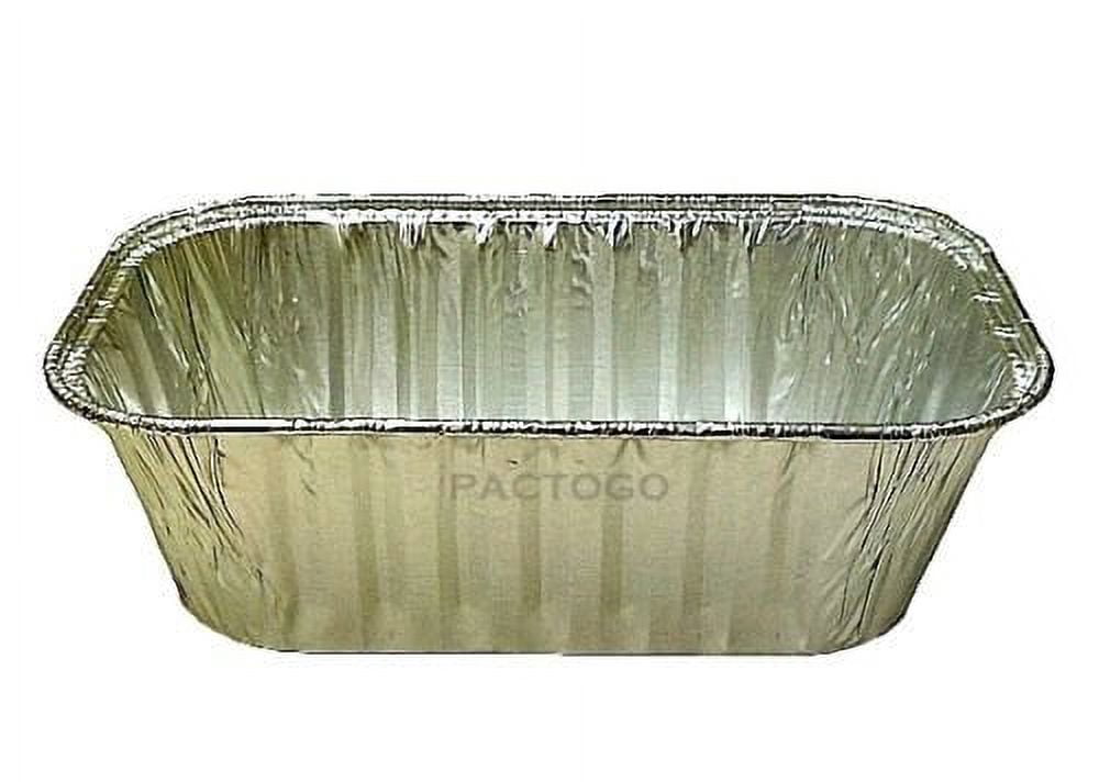 Handi-Foil 1 lb. Aluminum Foil Mini-Loaf Pan w/Low-Dome Lid 50/PK – Foil- Pans.com