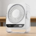 thumbnail image 7 of Leeye Ice Pack Desk Fan, Rechargeable Personal Air Cooler with Detachable Ice Pad, USB Portable Air Circulator Fan for Home Office Desktop, C A,, 7 of 7