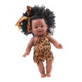 thumbnail image 2 of 12 pulgadas Reborn African Baby Girl Doll Vinilo Recién nacido Niño Muñecas para niños Juguete Chica 2 SM SunniMix Muñeca recién nacida de vinilo, 2 of 6