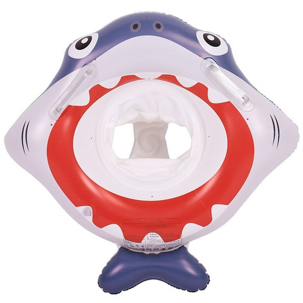 Swimming Pool Float With Water Accessories Shark Swim Ring Inflatable  Floating Fun Toys Swim Seat Boat For 3-6Y 