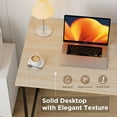 thumbnail image 6 of YRLLENSDAN Study Computer Desk for Small Space Simple Industrial Desk Study Table for Adults Teen Office Desk Work Desk for Home Writing Desk 19.7*32 in,Beige, 6 of 8