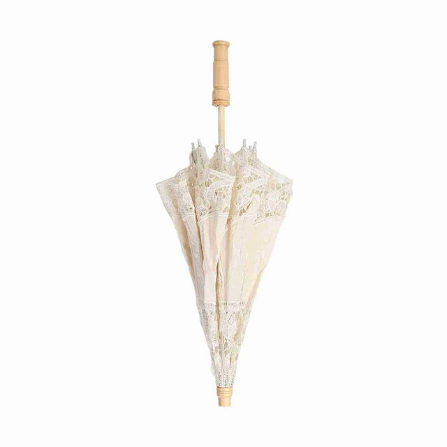 Paraguas De Encaje, Elegante, Ligero, Hecho A Mano, Encaje, Flor, Bordado, Sombrilla, Tela De Seda Portátil, Fotografía, Paraguas, Boda, Novia, Decoración, Accesorios Para Fotos