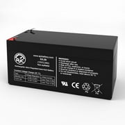 B&B BP3-12-F1 12V 3.2Ah Sealed Lead Acid Battery - This Is an AJC Brand Replacement