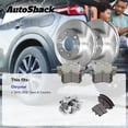 thumbnail image 3 of AutoShack Front Brake Rotors, Ceramic Pads & Calipers for Chrysler, Town & Country 2015-2016, FWD V6 3.6L - 11.89" (302 mm), 5-Lug, 3 of 5