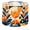 Color 2, variant on Drum Lampshades 13"x13"x10" Orange Cocktail Drink Citrus Slices Modern Pop Art Style Light Shade for Table Lamps Floor Lamp Shades Replacement Assembly Required