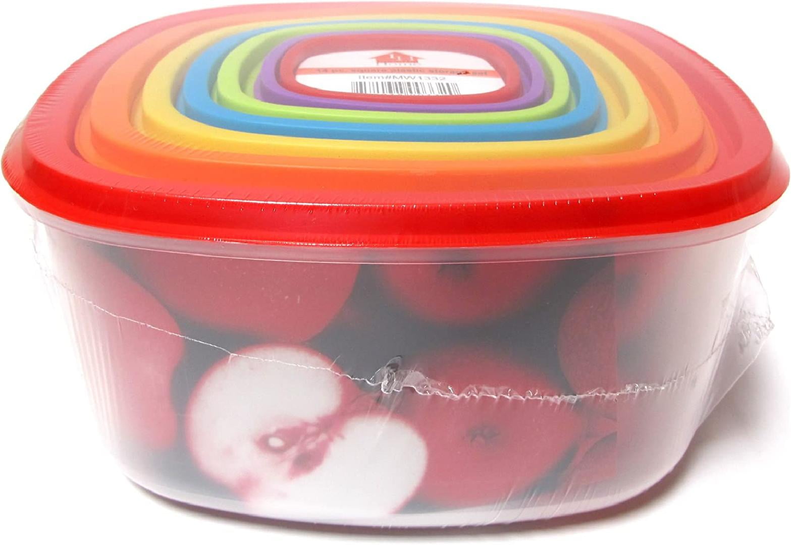 Always Fresh Plastic Food Containers Fiesta Edition Square Travel Food Storage Lunch Box