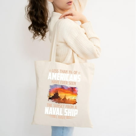 vintage New Limited Less Than 1% Of Americans Have Ever Seen The Sunset Naval Tote Bag-TH37967
