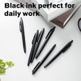 thumbnail image 6 of deli 100 Pack Retractable Ballpoint Pens, 1.0MM Black Ink,Smooth Writing, No Bleed, Comfortable Grip, 6 of 11