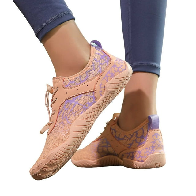 Fsqjgq Chaussures de Course à Lacets pour Hommes à Bout Grand Espadrilles de Sport à Coupe Basse Chaussures de Randonnée Espadrilles de Gym d'Extérieur