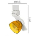 thumbnail image 5 of 12W Integrated LED Track Fixture with Polycarbonate Head, White and Yellow, 5 of 5