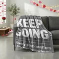thumbnail image 6 of YIMEIS Keep moving forward Multi-Functional Flannel Throw, Skin-Friendly & Heat-Locking, Home & Travel Use, 30*40 inch for Needs, 6 of 10