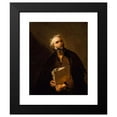 thumbnail image 2 of Jusepe de Ribera 12x14 Black Modern Framed Museum Art Print Titled - A Philosopher (1637), 2 of 5
