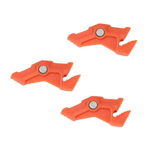 jinwen Support de Réservoir de Gaz Extérieur 3 Pcs Support de Cuisinière à Gaz Antidérapant Support de Réservoir Trépied Léger pour Bonbonne pour Cuisine Pêche orange