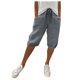 thumbnail image 1 of Pantalones capri elásticos para mujer - Pantalones informales con bolsillos grandes - Tejido suave de terciopelo dorado - Cintura alta - Tallas S-XXL - Lavado a mano/a máquina, 1 of 5