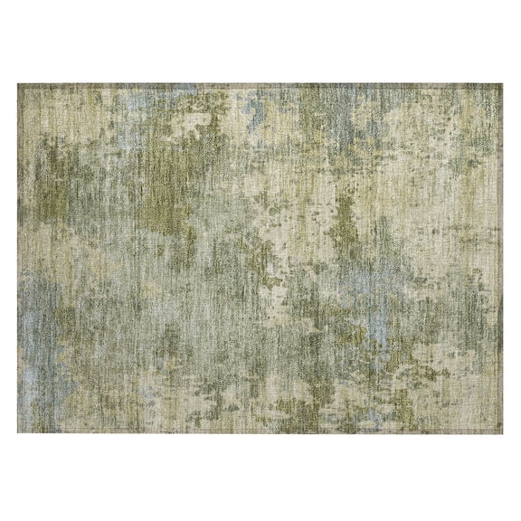 Dalyn Rugs Machine Washable Indoor/Outdoor Chantille ACN2143 Green 1'8" x 2'6" Rug