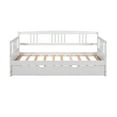 thumbnail image 5 of Harper & Bright Designs Twin Size Daybed with Trundle Included Wood Slat Support for Boys Girls Adult, Gray, 5 of 14