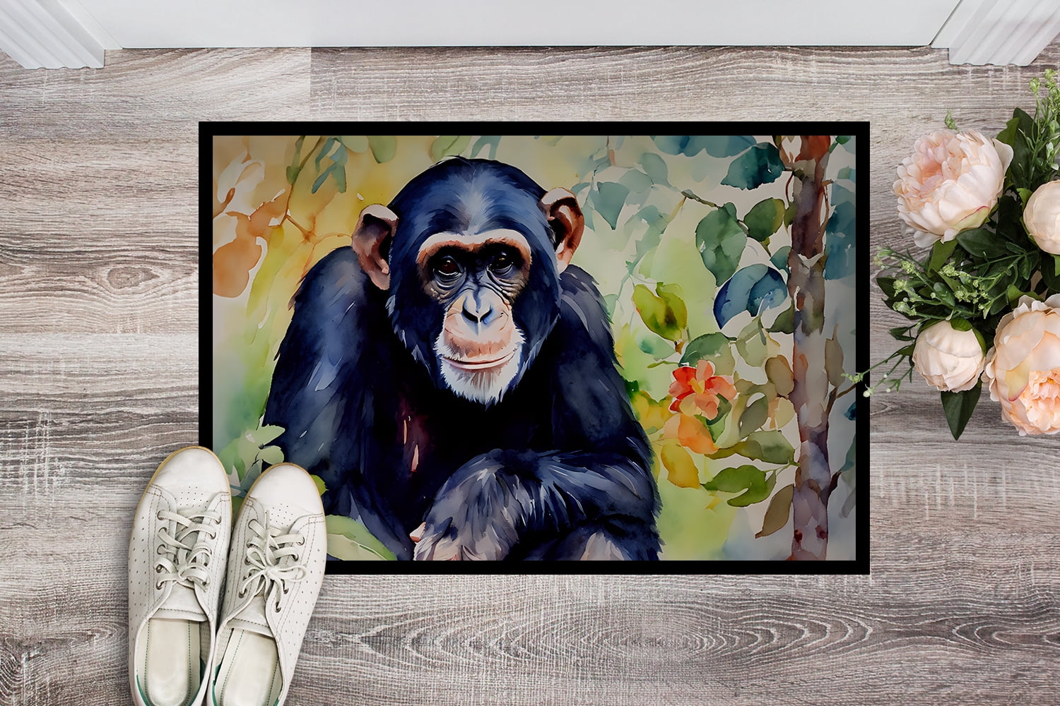 Carolines Treasures DAC2892MAT 18 x 27 in. Chimpanzee Doormat