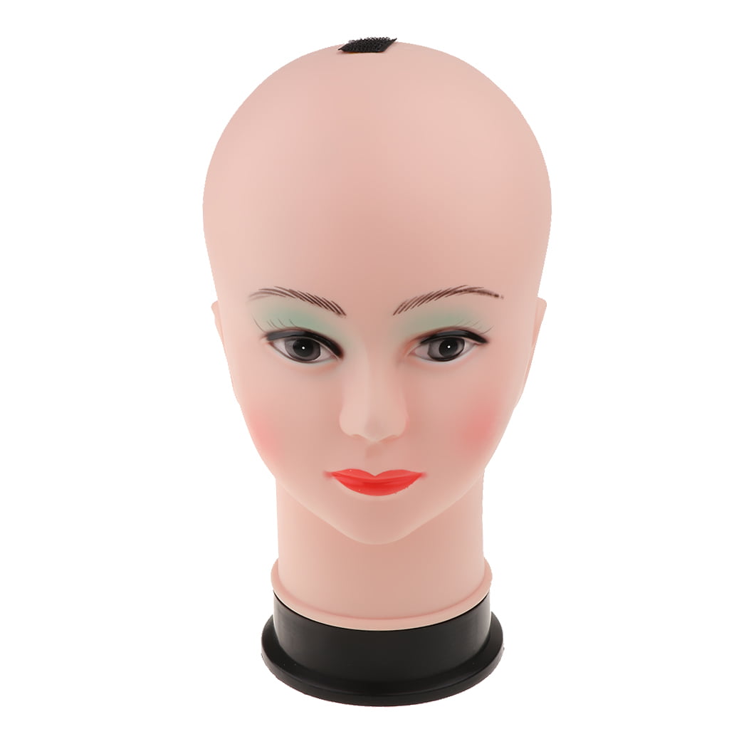 2 pieces Female Mannequin Bald Head for Wig Hats Sunglass Scarves  Display Form 