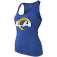 thumbnail image 2 of Women's Majestic Threads Puka Nacua Royal Los Angeles Rams Name & Number Tri-Blend Scoop Neck Tank Top, 2 of 3