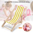 thumbnail image 3 of Chaise Longue Pliante, Mini Chaise Légère Unie, 1:12 pour Accessoires de Maison de Poupée pour Enfants, 3 of 8