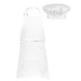 thumbnail image 2 of Alvivi Unisex Kids Role Play Chef Costume Adjustable Apron with Hat Outfit for Cooking Baking Painting White S, 2 of 7