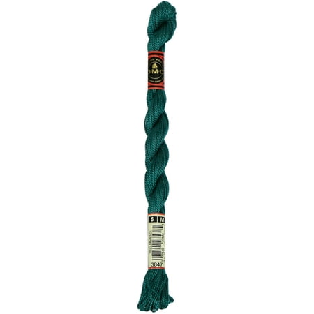 UPC: 0077540975365 | DMC Pearl Cotton Skein Size 5 27.3yd-Dark Teal Green