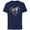 Navy, variant on Disney and Pixar WALL-E & EVE Romantic Heart First Christmas - Short Sleeve Cotton T-Shirt for Adults - Customized-Black