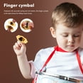 thumbnail image 3 of BESTYASH 2 Pairs Mini Copper Cymbals for Music Festivals Golden Finger Cymbals, 3 of 6