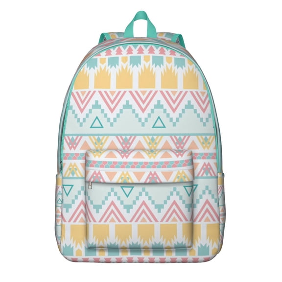Bohemian Tribal Folk Backpack for School, Waterproof Laptop Bookbag for Women with Large Capacity and Vintage Look