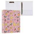 thumbnail image 6 of Three Ring Binder Strawberry Orange Lemon 1.5 Inch Round Binder D-Rings for Office Supplies and More, 6 of 10