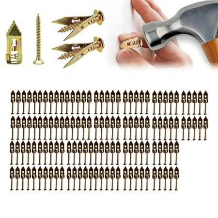 

Woodworking Tools 30PCS Self Drilling Screws 2024 New Self Drilling Drywall With Screws Kit For Fixing TV Shelf Cabinet Curtains Calligraphys No Drill Or Holes In Wall(0.47 * 1.37 Inches) by Niaviben
